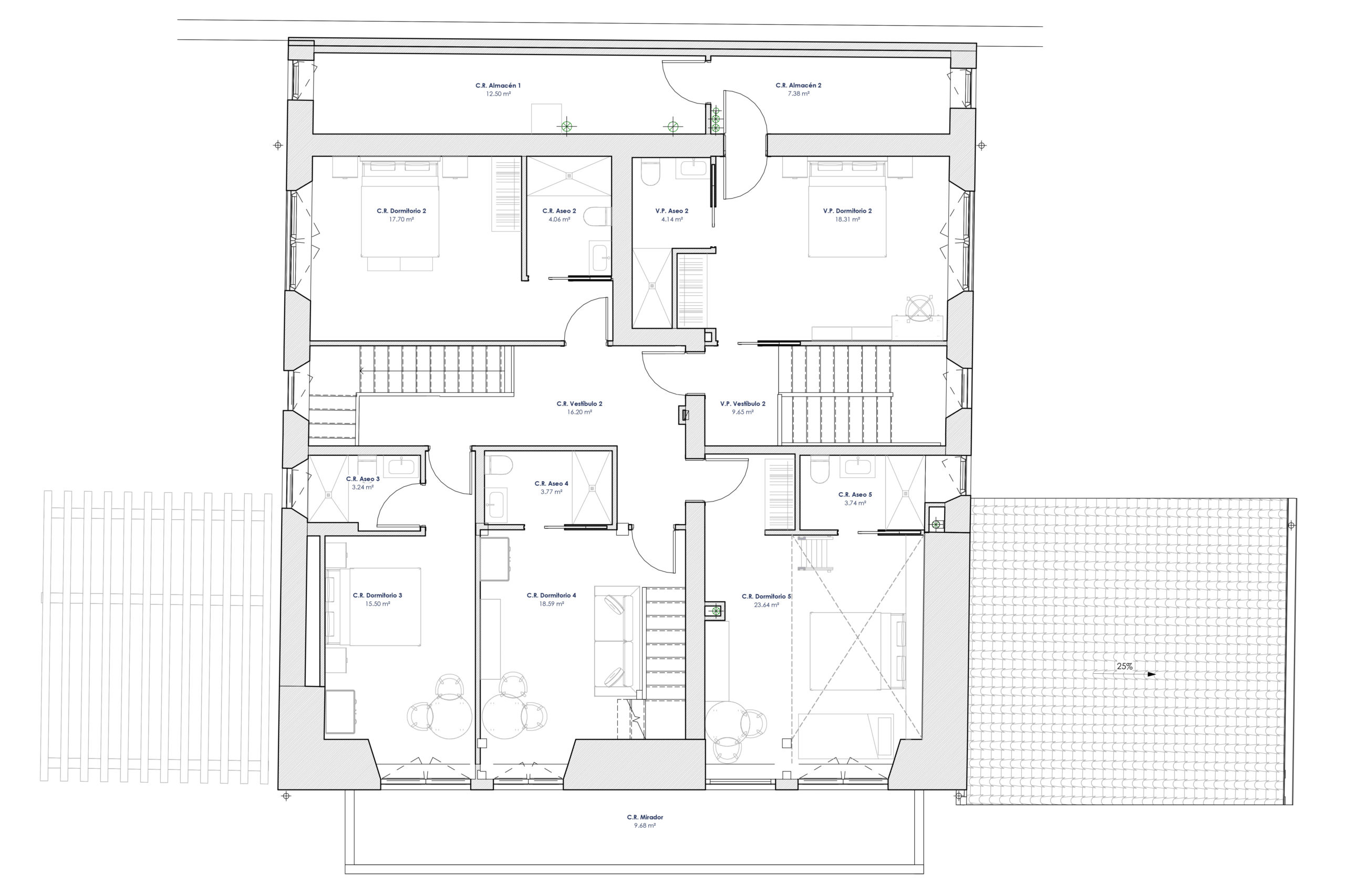 REHABILITACION-CASERIO-PLANTA PRIMERA